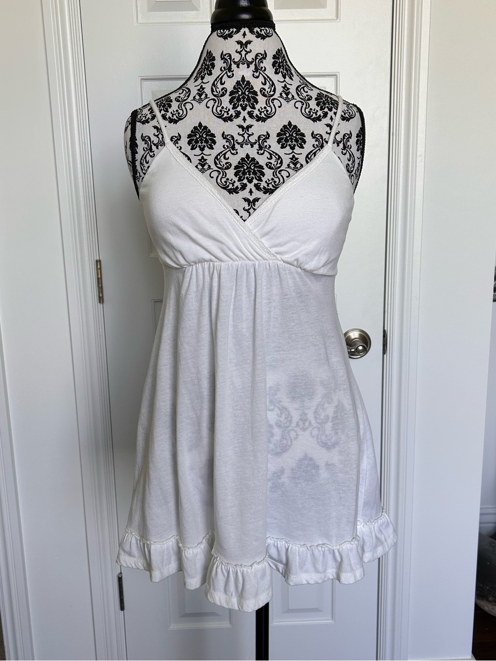 Y2K VTG Derek Heart sz Large baby doll top